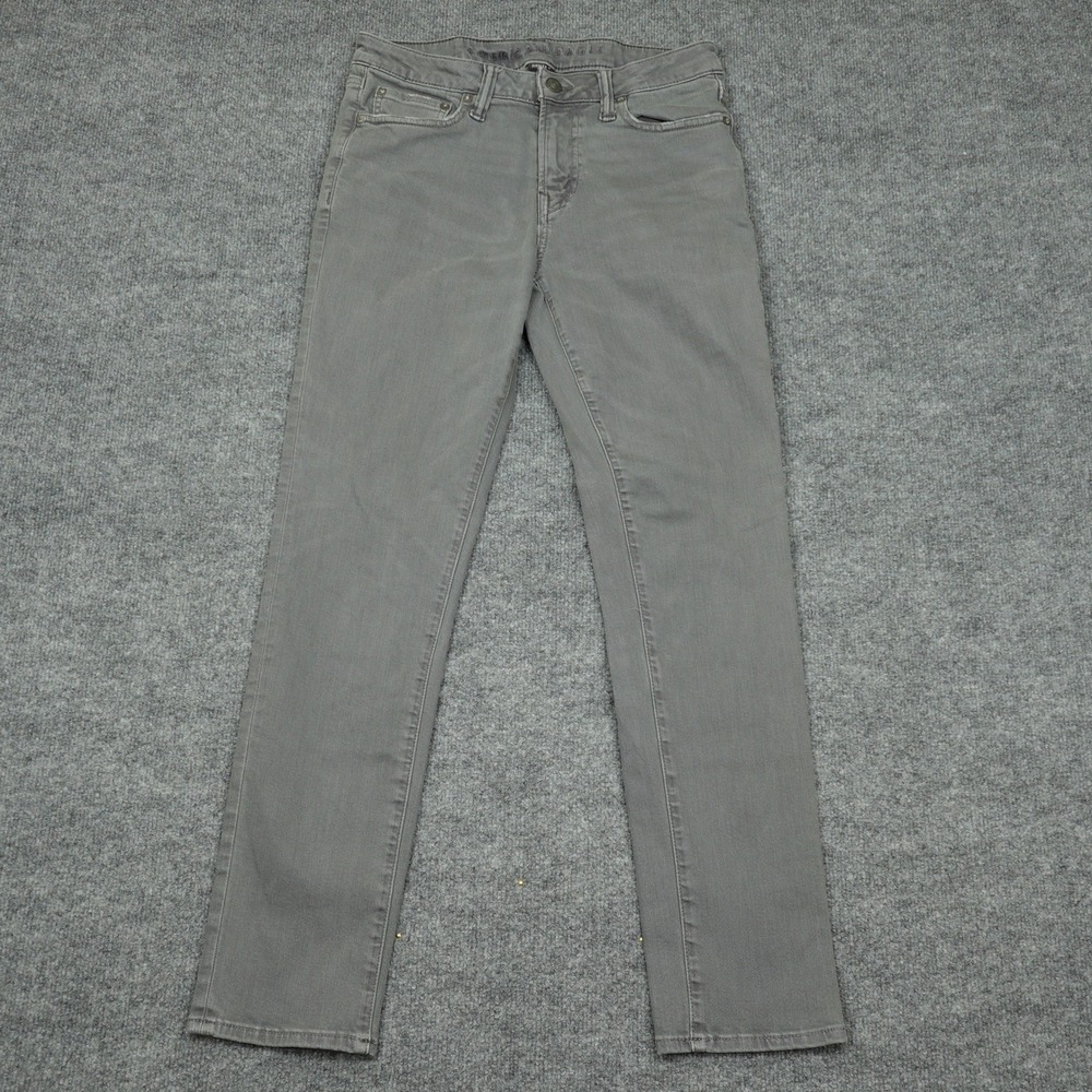 American Eagle Jeans Mens 30x30 Grey Airflex+ Slim Fit Stretch Denim 5-Pocket